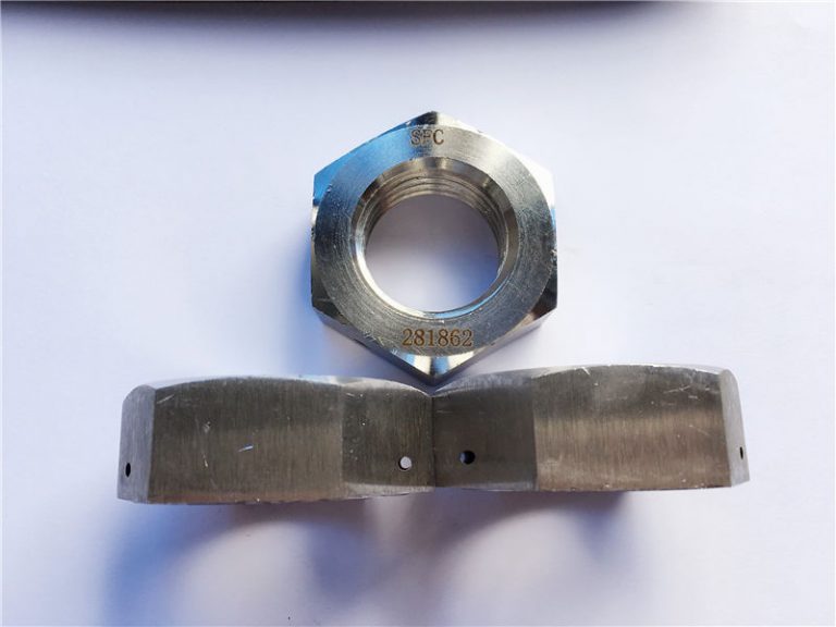 hex jam nut na may drill hole