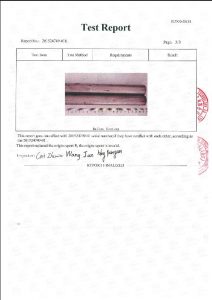 Sertipiko para sa A453 660B 3