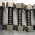 nickel alloy 400 en2.4360 ganap na i-thread ang rod na may mga fastener ng nuts
