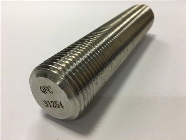 s31254 / f44 stud, ganap na fastener ng bar bar
