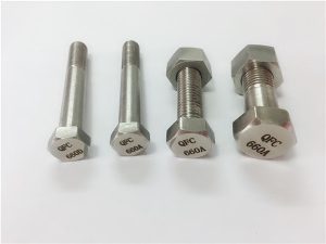 No.110-A453 Gr.660 A286, ANSI B18.2.1 hex bolts at nuts