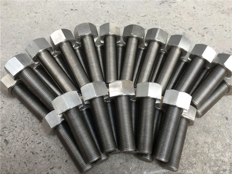 254smo uns s31254 en1.4547 bolts at nuts 1-1 / 2 "-8unx180mm thread rod